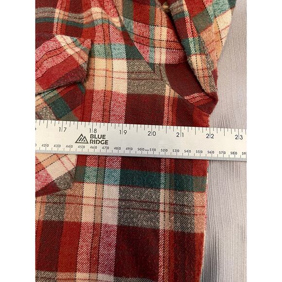 Northwest Territory Plaid Flannel Button Up Collared Shirt Size Medium - Picture 5 of 11